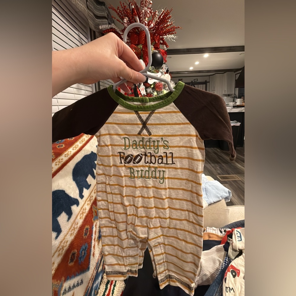 Embroidered "daddy's football buddy" so sad my man only wore once🥺🥺